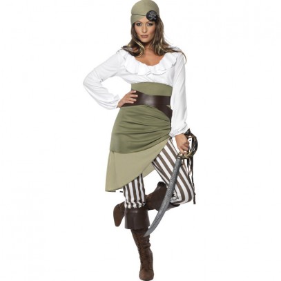 Sassy Piratin Kostüm für Damen