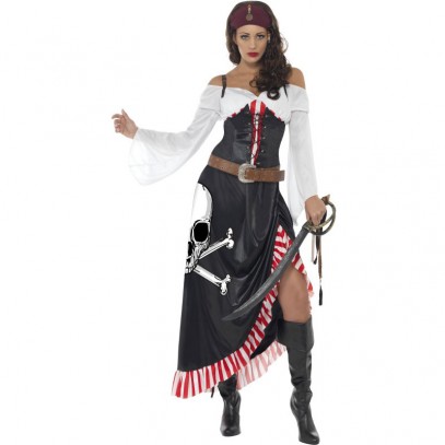 Sexy Säbelkämpferin Piratin Kostüm 1