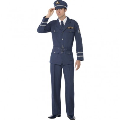 2. Weltkrieg Air Force Pilot Kostüm 1