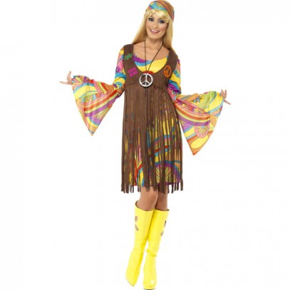 70er Woodstock Hippie Lady Kostüm 1