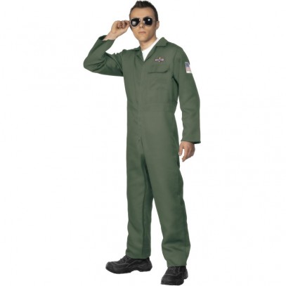 Aviator Kampfpilot Militär Kostüm