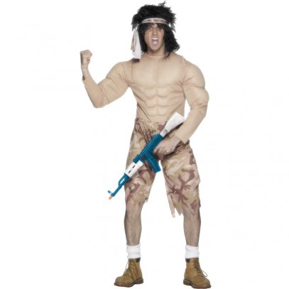 Muskel Kampfsoldat Kostüm