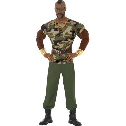 Mr T Camouflage Kostüm Deluxe 1