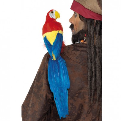 Papagei 50cm mit Gummihalterung