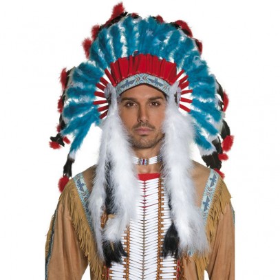 Minoux Indianer Häuptling Kopfschmuck Deluxe 1