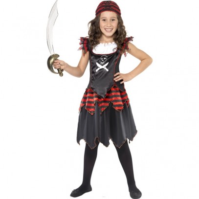 Piraten Mädchen Kostüm 2-teilig