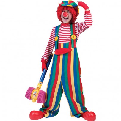 Gestreifte Clown Latzhose für Kinder