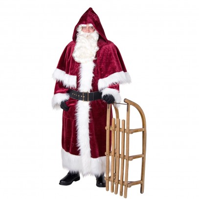Nostalgisches Weihnachtsmann Deluxe Kostüm für Herren