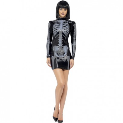Sexy Skelett Lady Kostüm