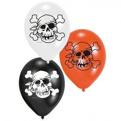 Piraten Luftballons 6Stck