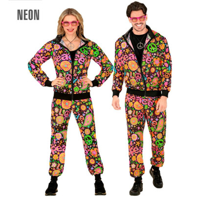 Hippie Peace Neon Trainingsanzug unisex