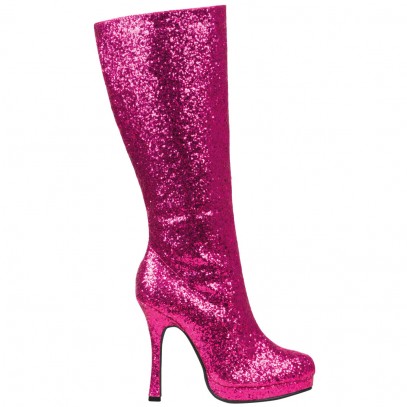 Glitter Disco Stiefel pink