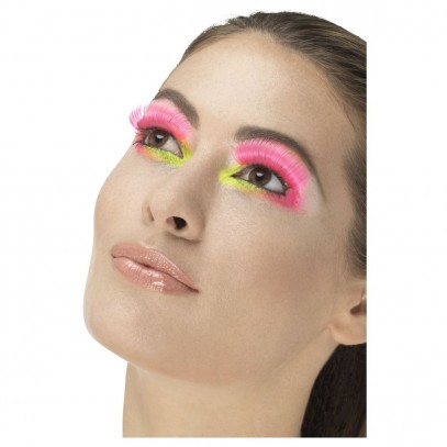 Party Wimpern Neon-Pink