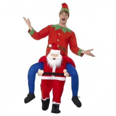 Huckepack Weihnachtsmann Kostüm Deluxe 1