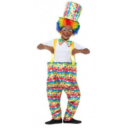 Kunterbuntes Clowns Kinderkostüm für Jungen