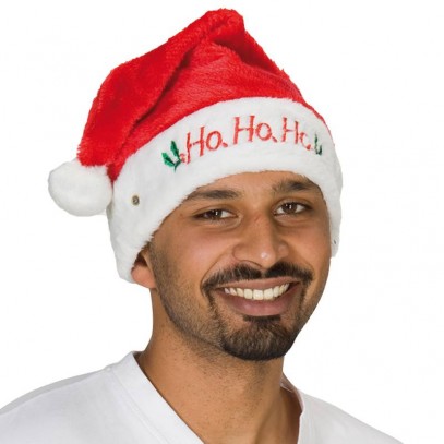 Weihnachtsmütze HoHoHo blinkend