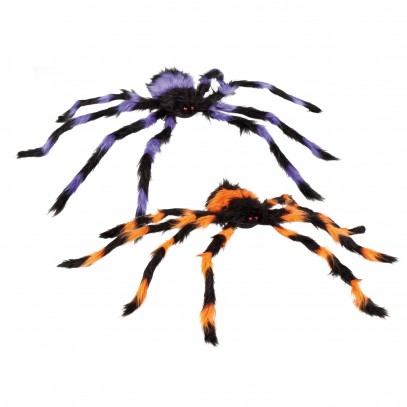 Haarige Deko-Spinne in zwei Farben