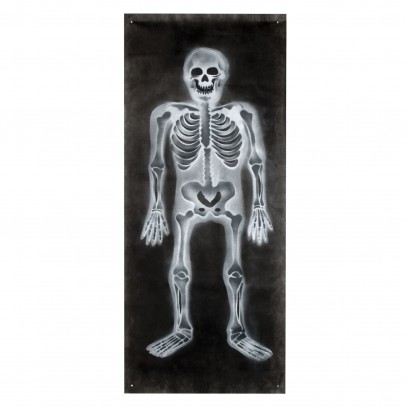 Halloween Deko-Stoff Skelett