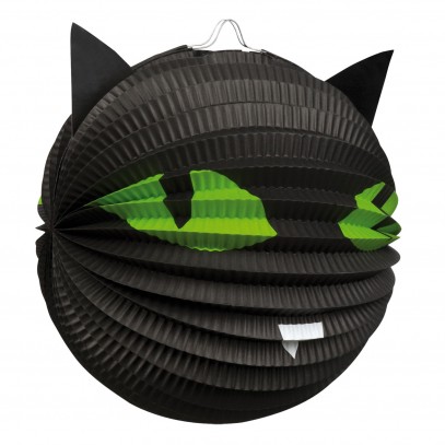 Halloween Laterne Schwarze Katze