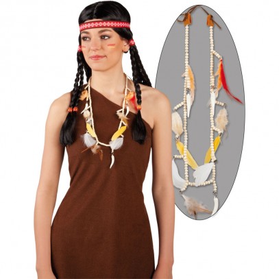 Squaw Indianer Halskette