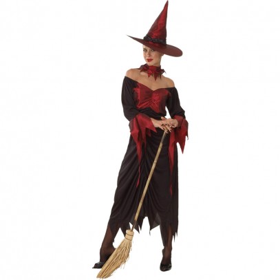 Wicked Witch Hexenkostüm weinrot