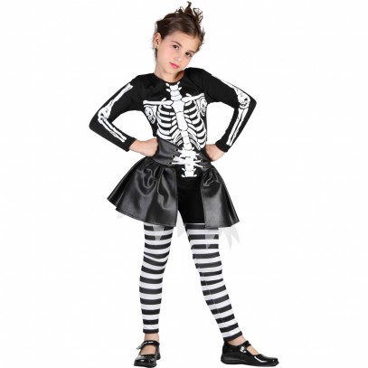Mrs. Skeleton Kostüm für Mädchen