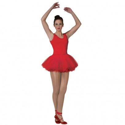 Klassisches Ballerina Kleid Damenkostüm rot