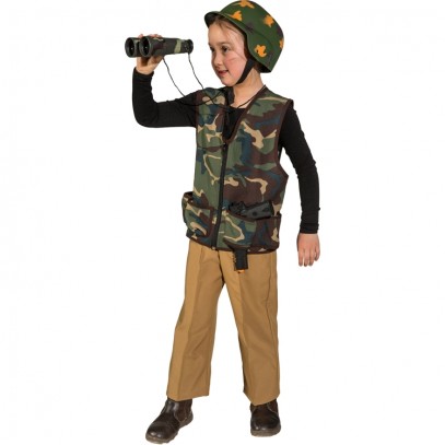 Army Camouflage Weste Kinderkostüm