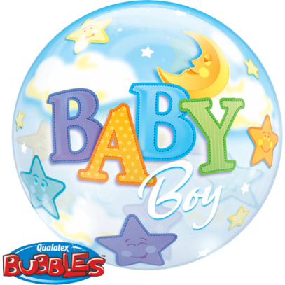 Bubble Folienballon Baby Boy