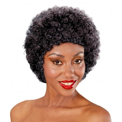 Afro Perücke für Herren und Damen schwarz