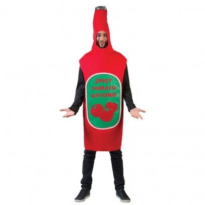 Ketchup Flasche Kostüm für Erwachsene