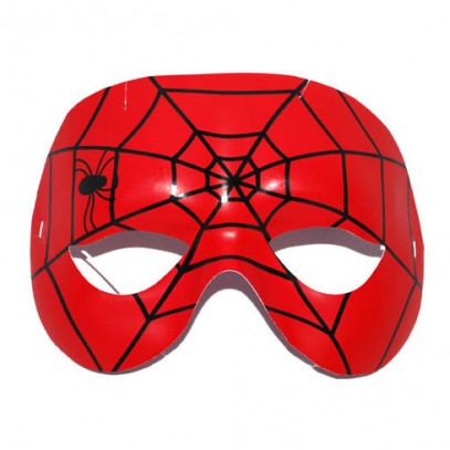 Rote Augenmaske Spinnennetz