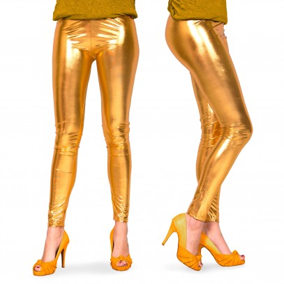 Leggings Metallic Gold