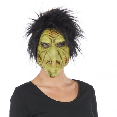 Schrumpelige Hexen Maske für Damen
