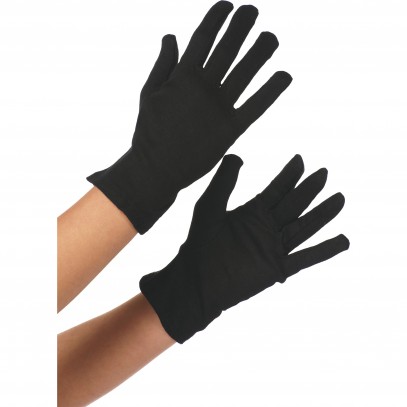 Kurze 20er Jahre Handschuhe schwarz