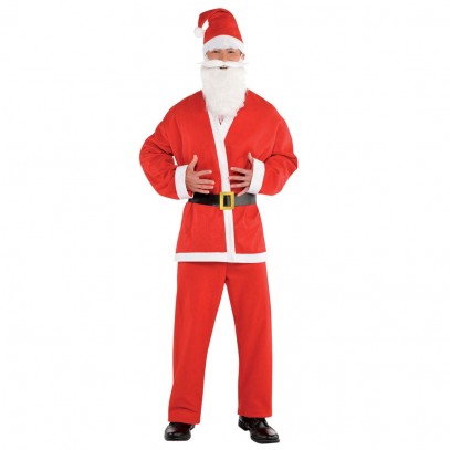 Santa Weihnachtsmann Anzug Kostüm für Herren