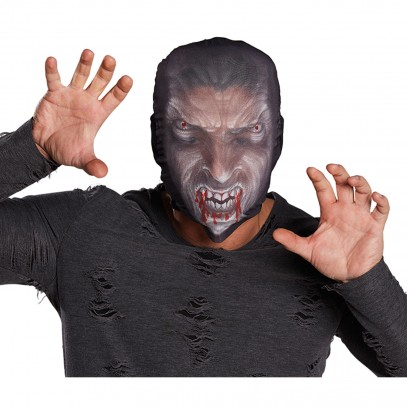 Blutige Horror Werwolf Maske