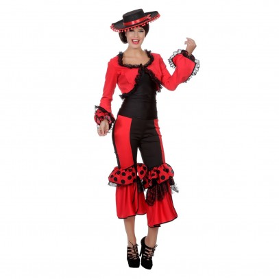 Spanish Flamenco Lady Damenkostüm 