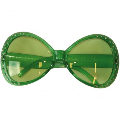 70s Diamond Partybrille grün