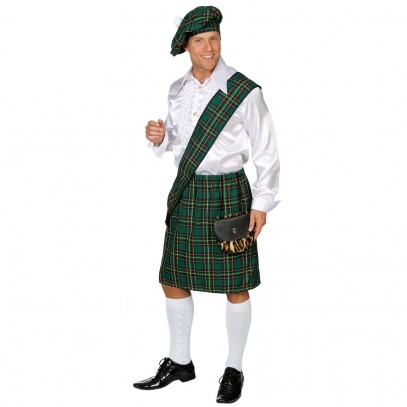 Schottenkostüm grün 2-teilig für Herren