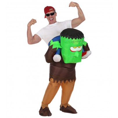 Aufblasbares Monster Huckepack Kostüm 1