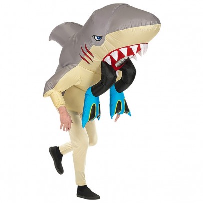 Aufblasbare Hai Attacke Herrenkostüm 1