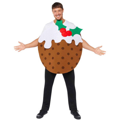 Weihnachts-Pudding Kostüm für Erwachsene