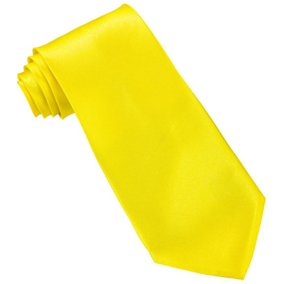 Glänzende Krawatte neon-gelb
