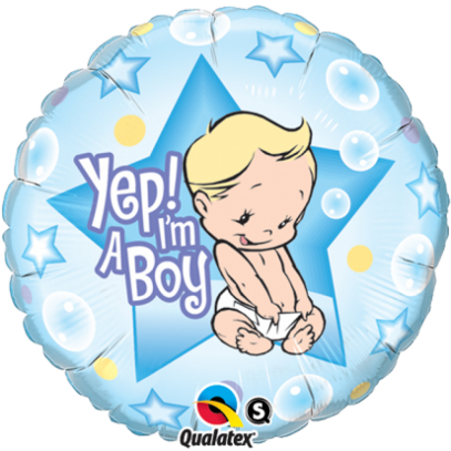 Folienballon Yep! I'm A Boy