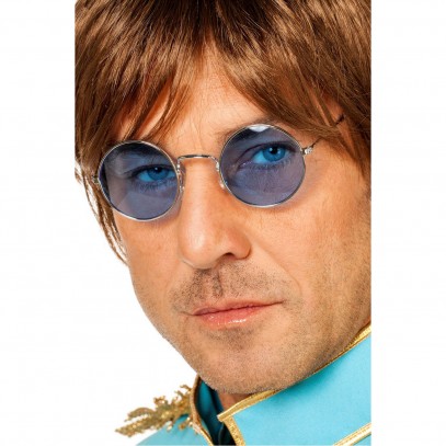 Hippie Brille John Lennon blau