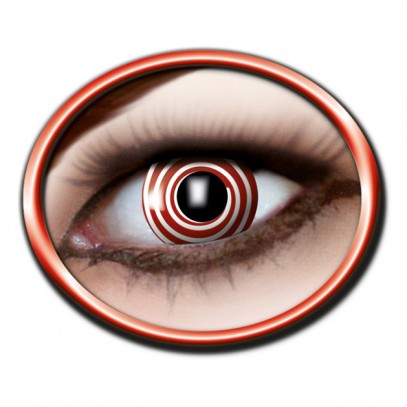 Red Spiral Kontaktlinse