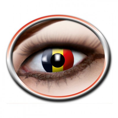 Belgische Flagge Kontaktlinse