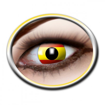 Spanische Flagge Kontaktlinse