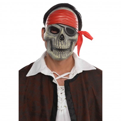 Zombie Totenkopf Piraten Maske